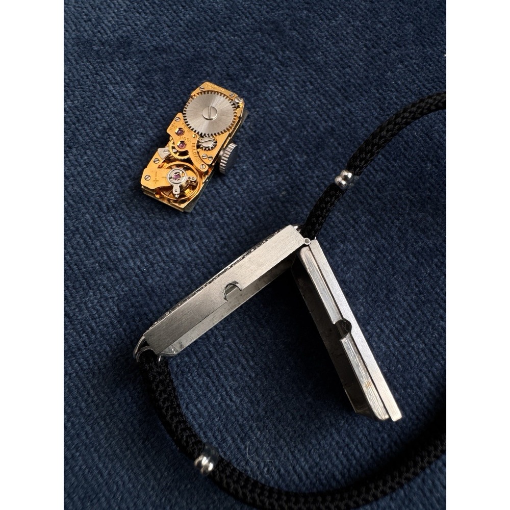 Antique Art Deco Ladies Cocktail Watch in Solid10% Iridium Platinum & Diamonds - Picture 11 of 14